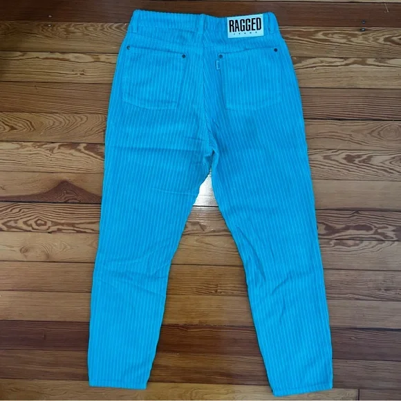 THE RAGGED PRIEST Teal Mom Cords - Picture 5 of 6